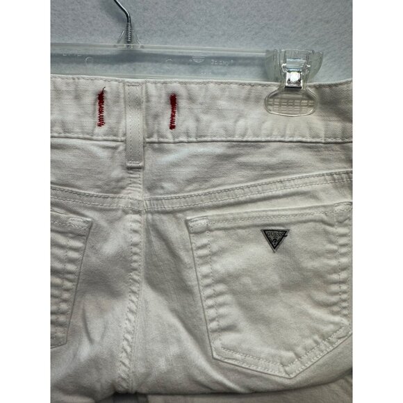 Guess Medium Rise Skinny Sarah Fit White Jeans - Picture 14 of 14